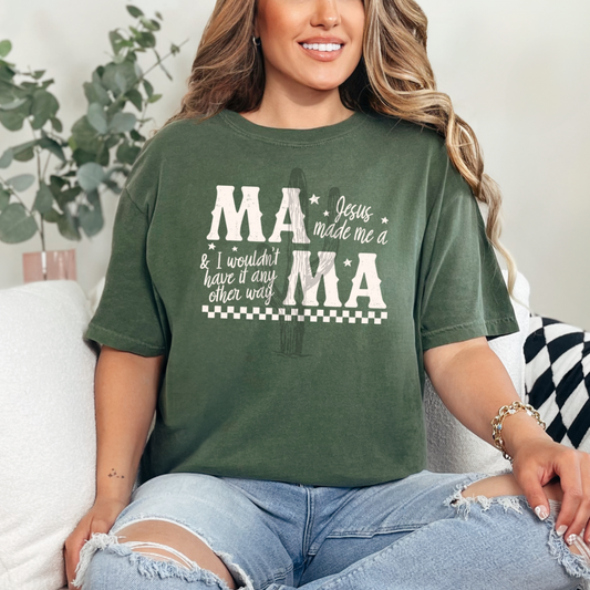 Jesus Made Me A Mama **DTF Transfer**