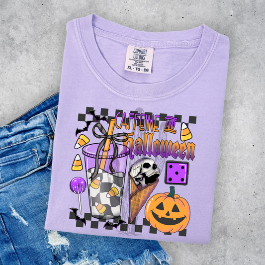 Caffeine And Halloween **DTF Transfer**