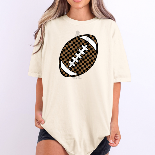 Checker Football **DTF Transfer**