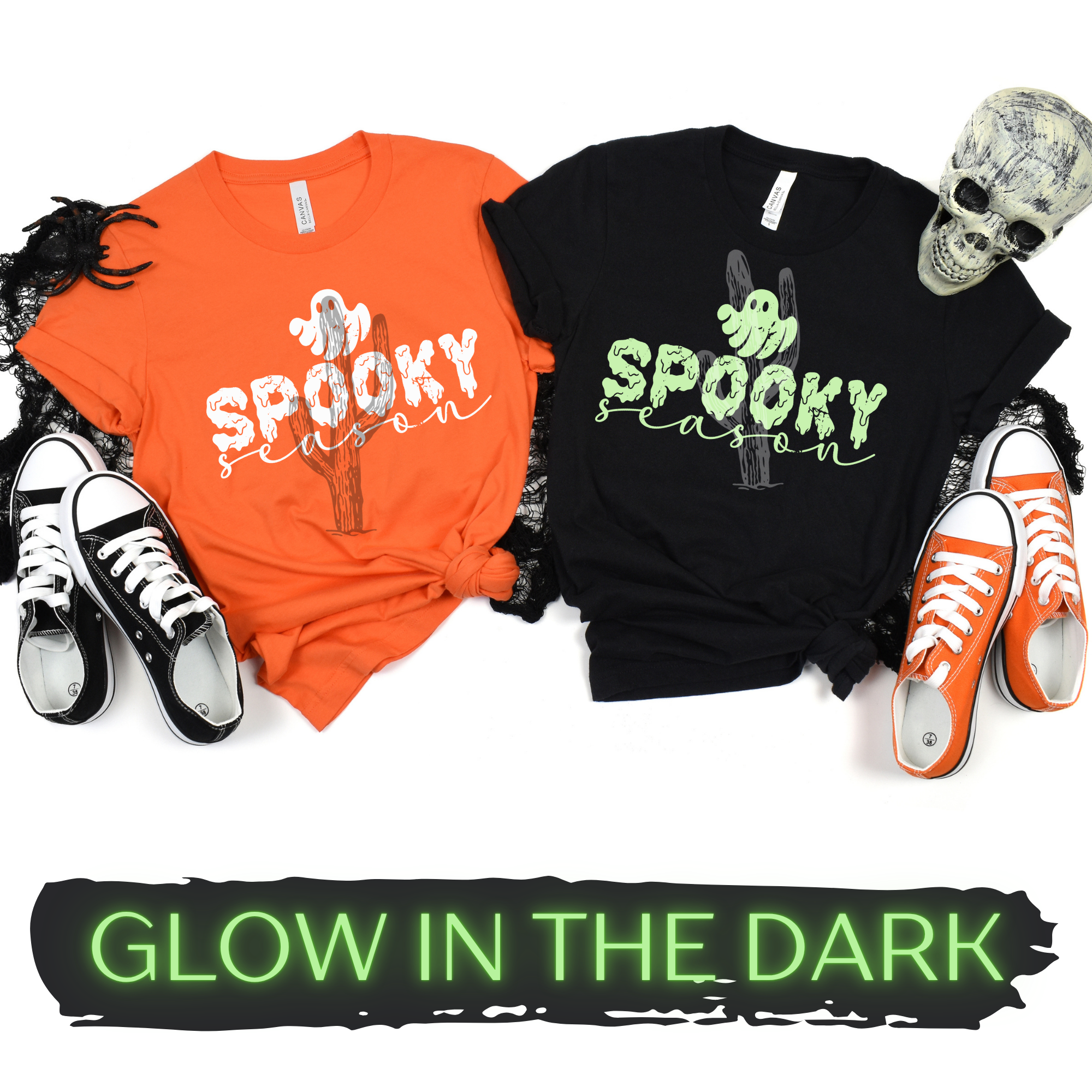 Stay Spooky Ghost **Glow in the Dark DTF Transfer**