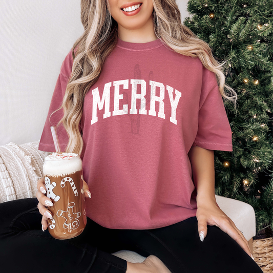 Merry Distressed **DTF Transfer**