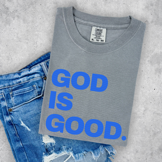 God is Good  dark blue **DTF Transfer**