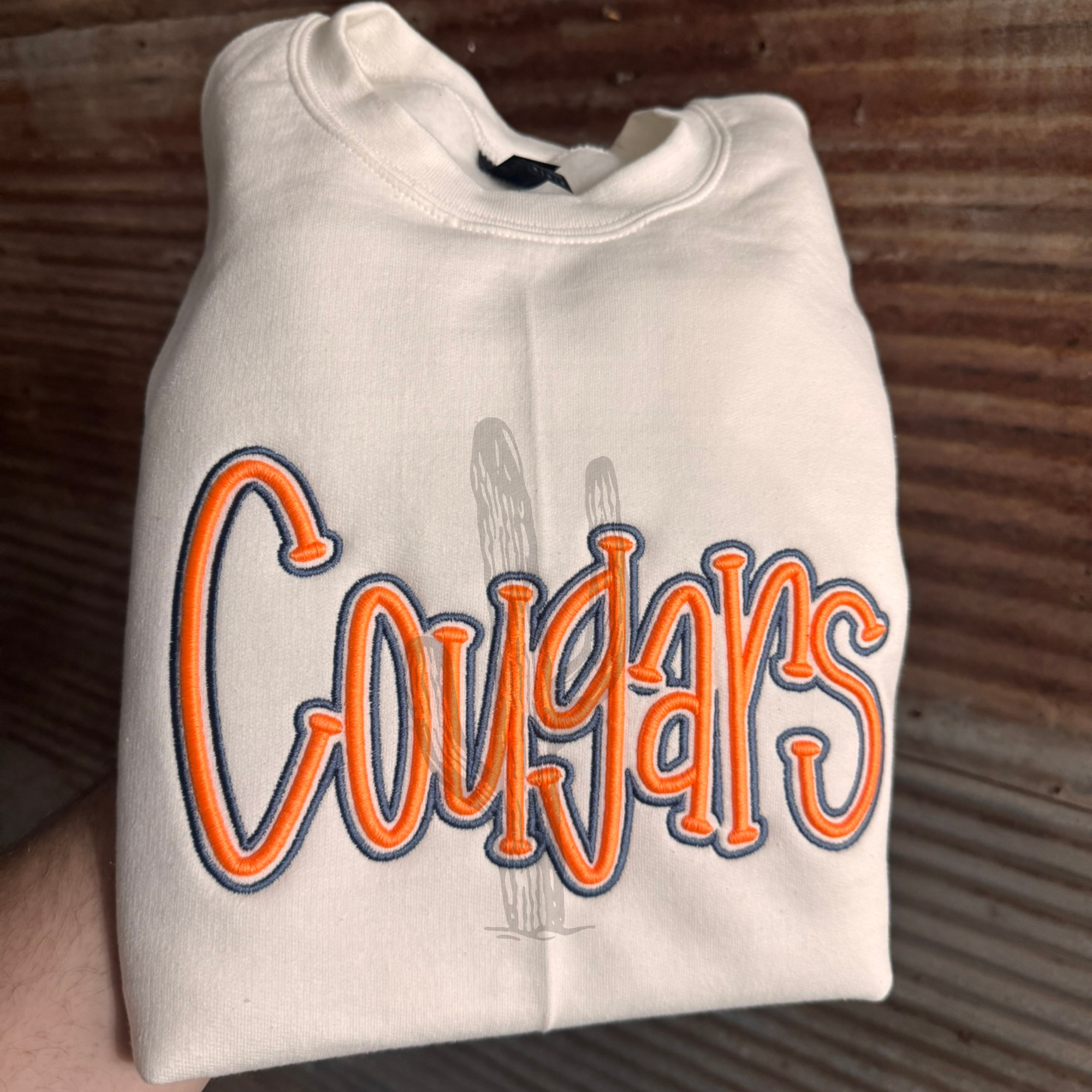 CUSTOM 3D Puff **Embroidered Crewneck**