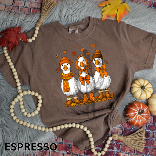 Fall Geese - Comfort Color Graphic Tee
