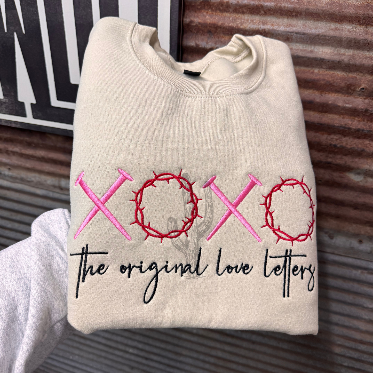 XOXO The Original Love Letters - Embroidered Crewneck