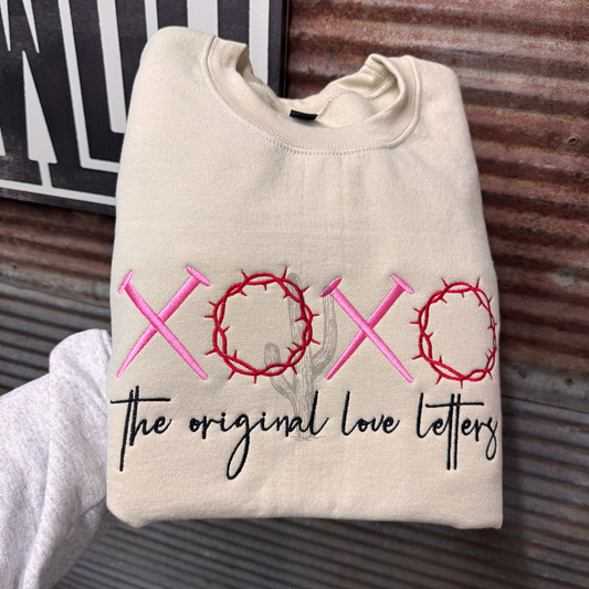 XOXO The Original Love Letters - Embroidered Crewneck