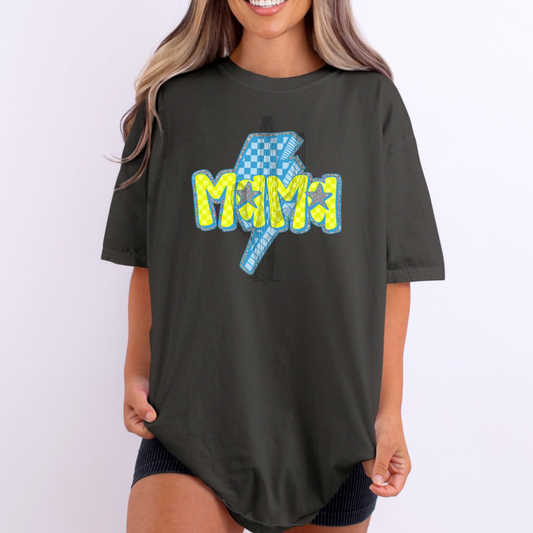 Lime & Blue Mama **DTF Transfer**