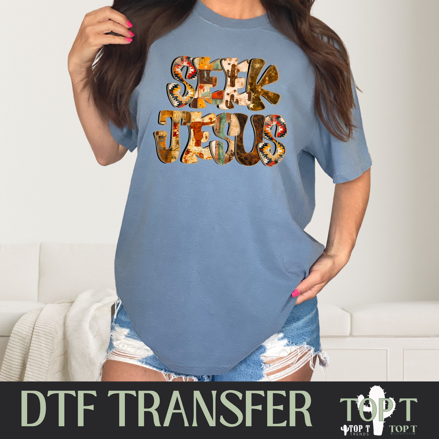 Seek Jesus I DTF Transfer I 2-5 Business Day TAT