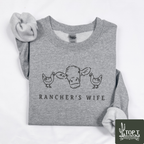 Rancher's Wife **Embroidered Crewneck**