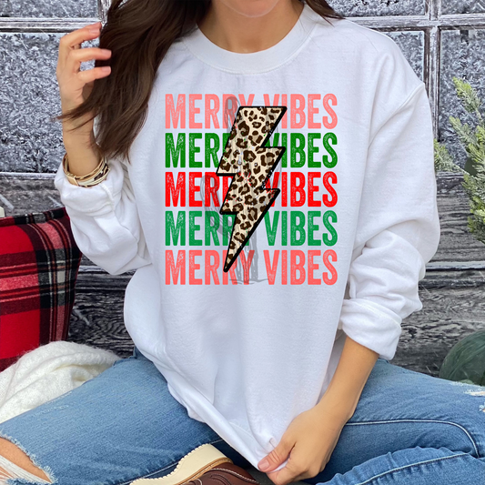 Merry Vibes **DTF Transfer**