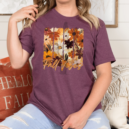 Floral Fall Vibes **DTF Transfer**