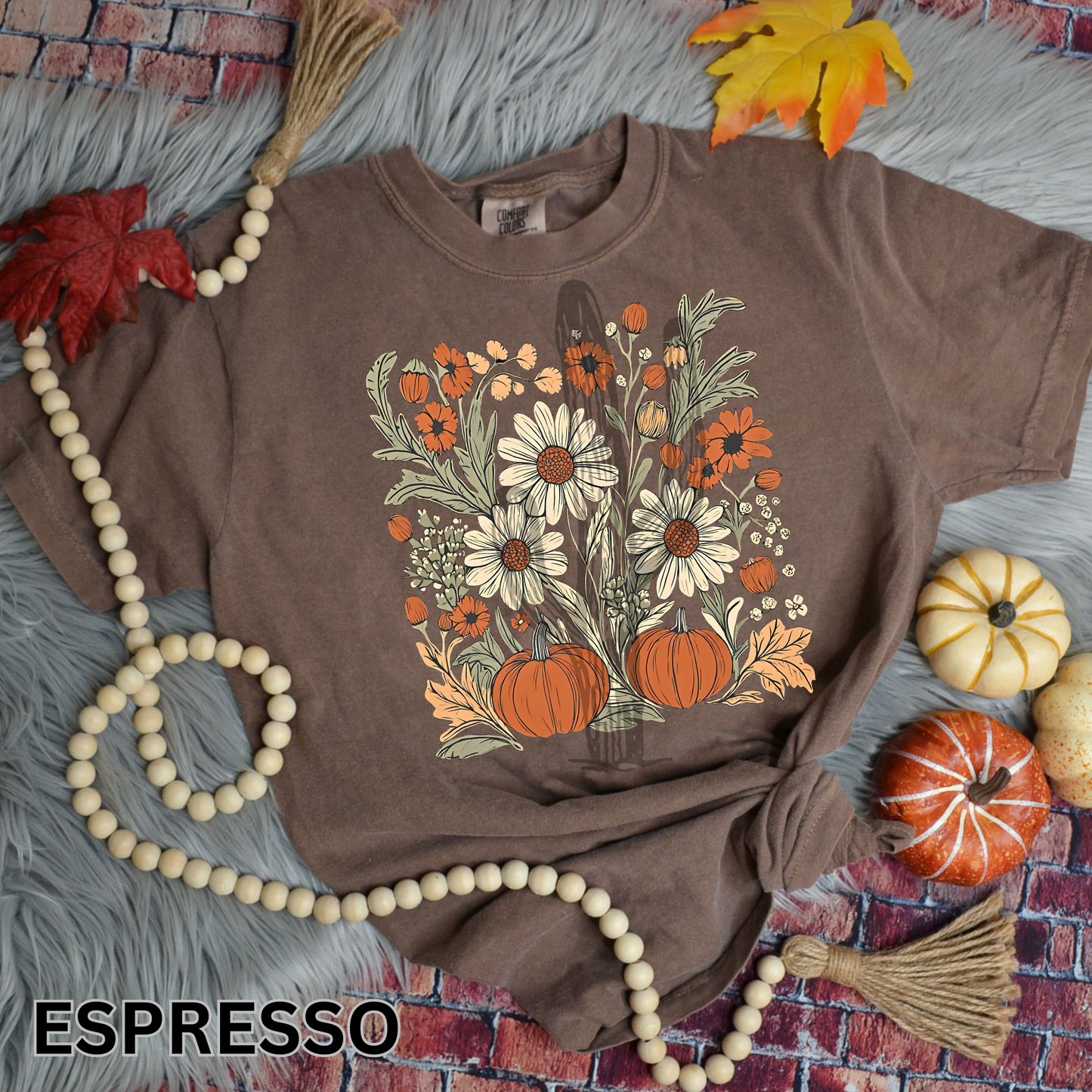 Fall Floral - Comfort Color Graphic Tee
