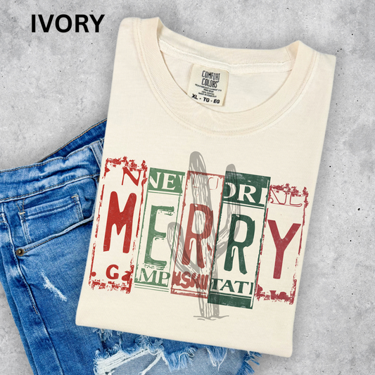 Merry - Comfort Color Graphic Tee