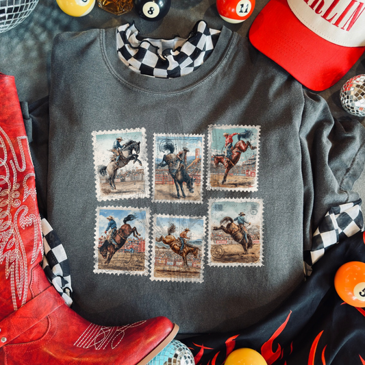 Cowboy Stamps **DTF Transfer**