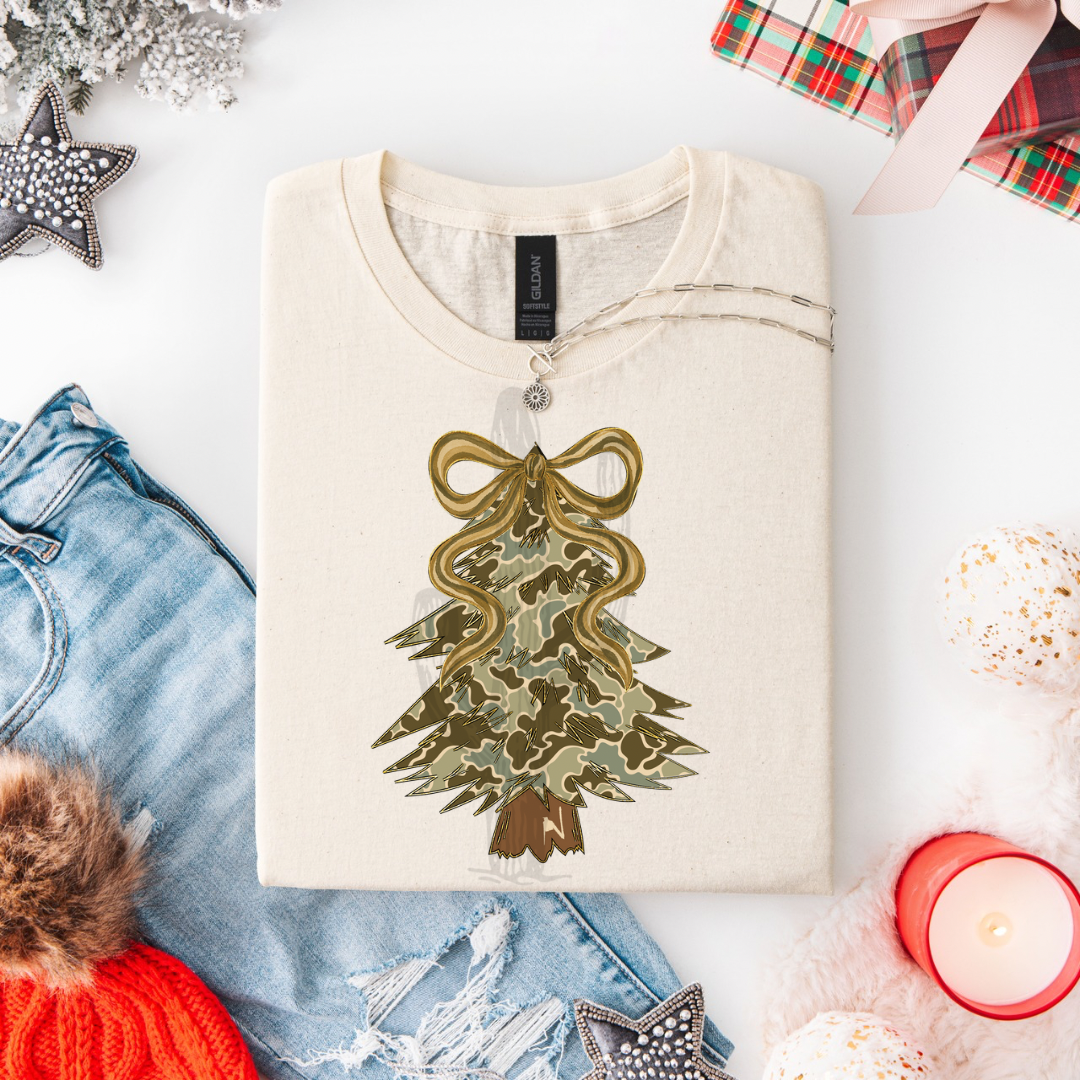 Camo Christmas Tree **DTF Transfer**