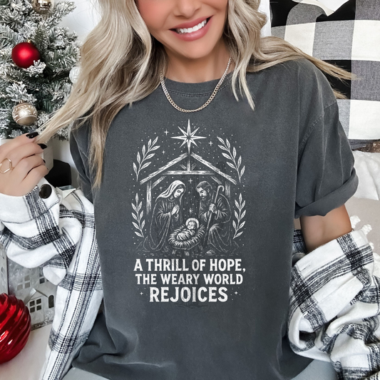 A Thrill Of Hope, The Weary World Rejoices **DTF Transfer**