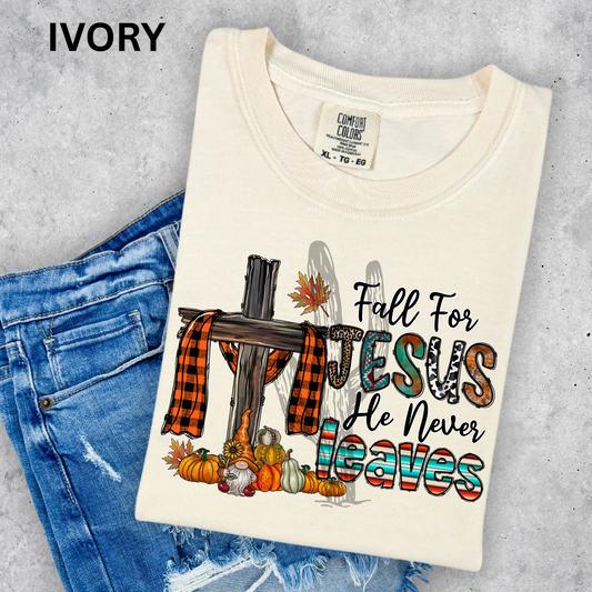 Fall For Jesus - Comfort Color Graphic Tee