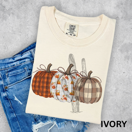 Stitched Pumpkins - Comfort Color Graphic Tee