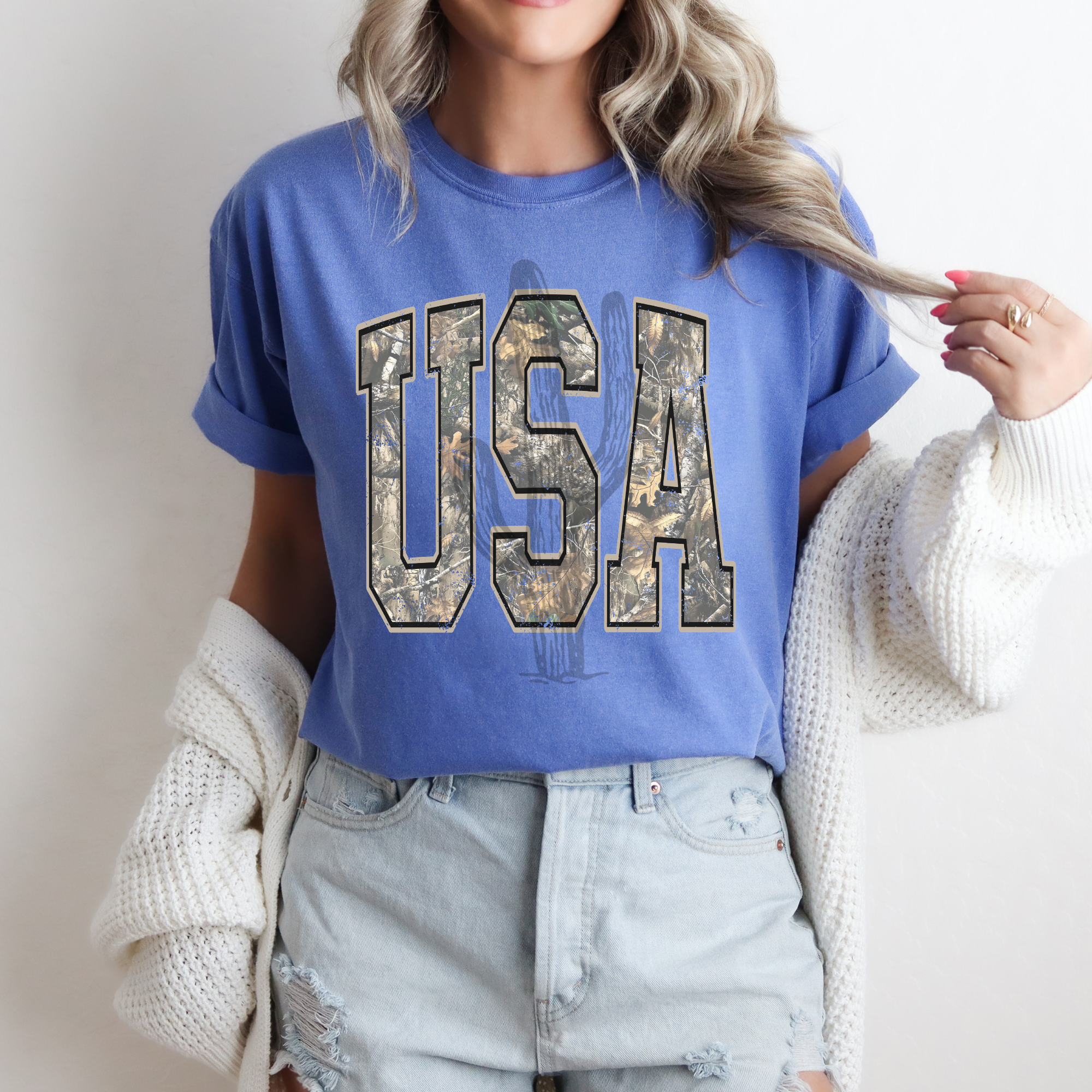 Camo USA **DTF Transfer**