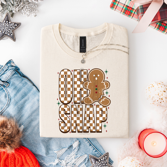 Oh Snap Gingerbread **DTF Transfer**