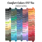 Custom Monogram **Embroidered Comfort Color Tee**