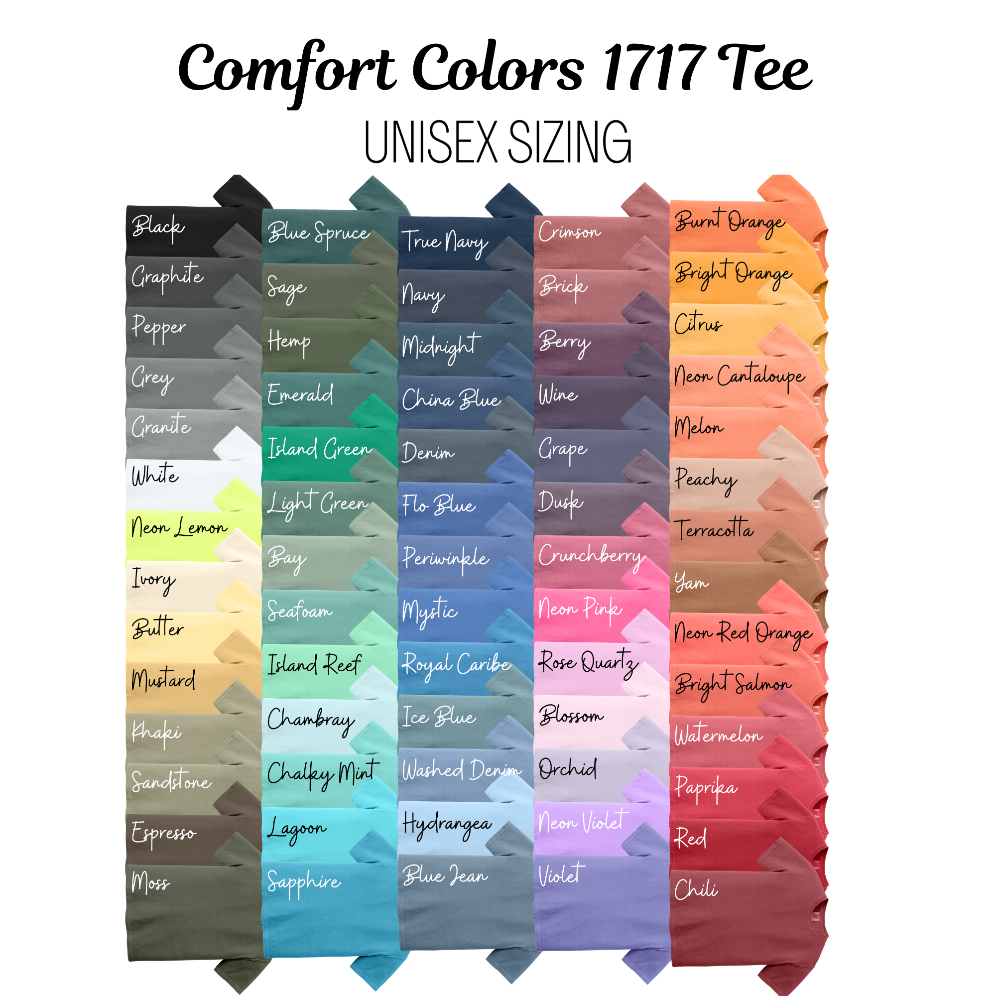 Custom Monogram **Embroidered Comfort Color Tee**
