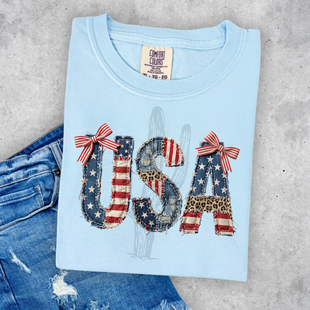 Patchwork USA **DTF Transfer**