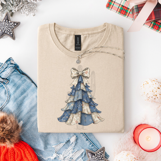 Denim Christmas Tree **DTF Transfer**