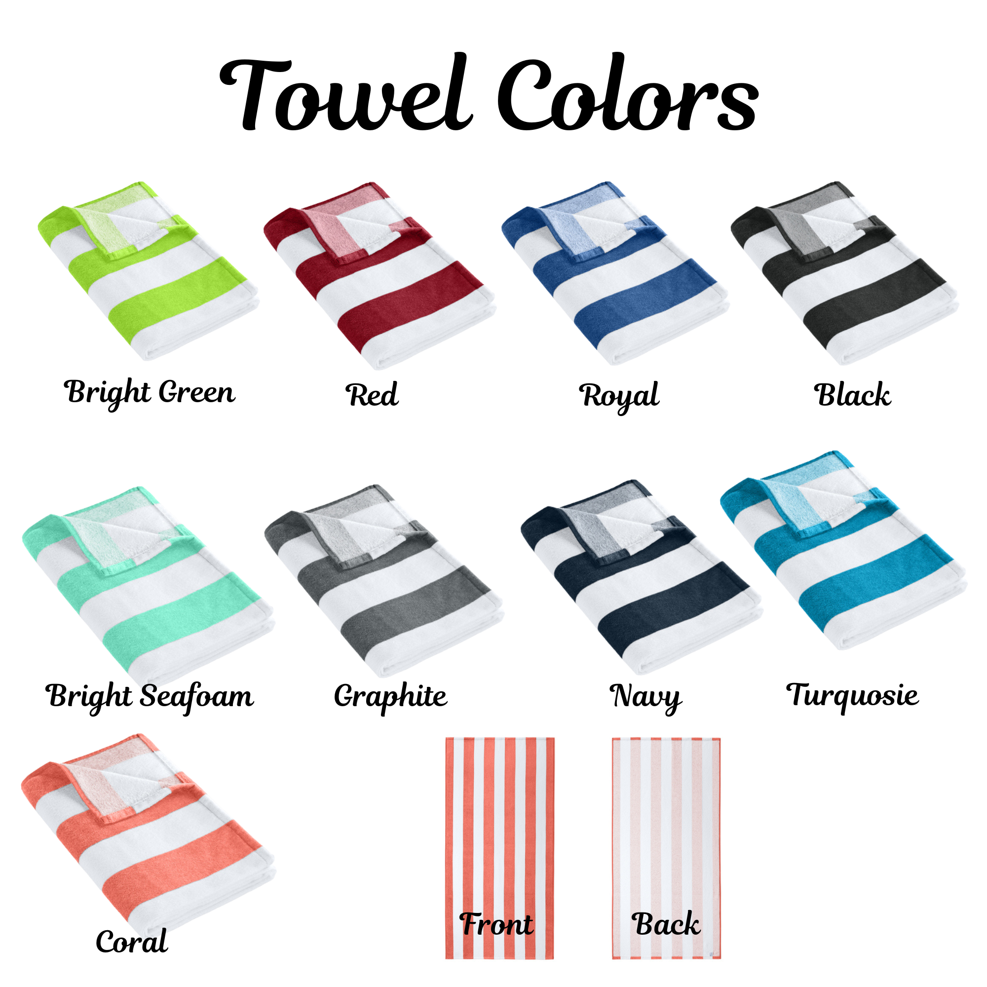 Custom Beach Towels **Embroidered**