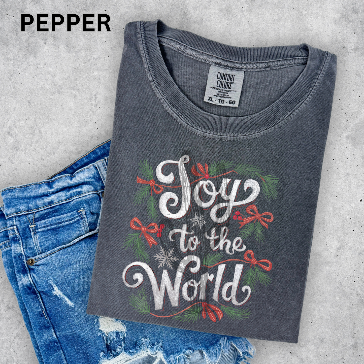Joy To The World - Comfort Color Graphic Tee