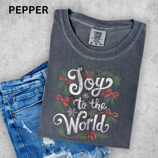 Joy To The World - Comfort Color Graphic Tee