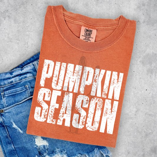 Pumpkin Season **Screen Print Transfer** White ink