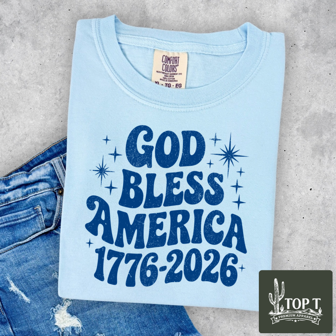 God Bless America 1776-2026 **Graphic Tee**