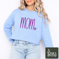 Mom **Embroidered Crewneck**