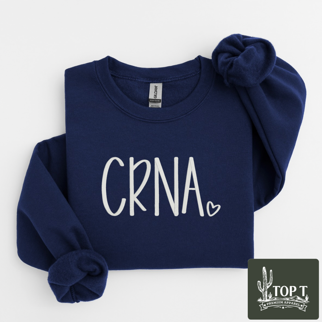 CRNA **Embroidered Crewneck**