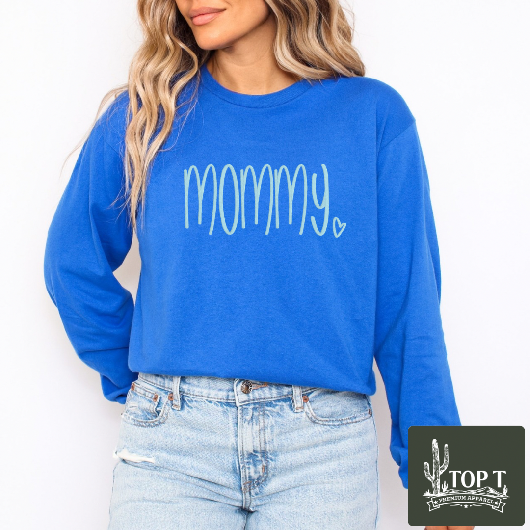 Mommy **Embroidered Crewneck**