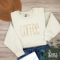 Coffee **Embroidered Crewneck**