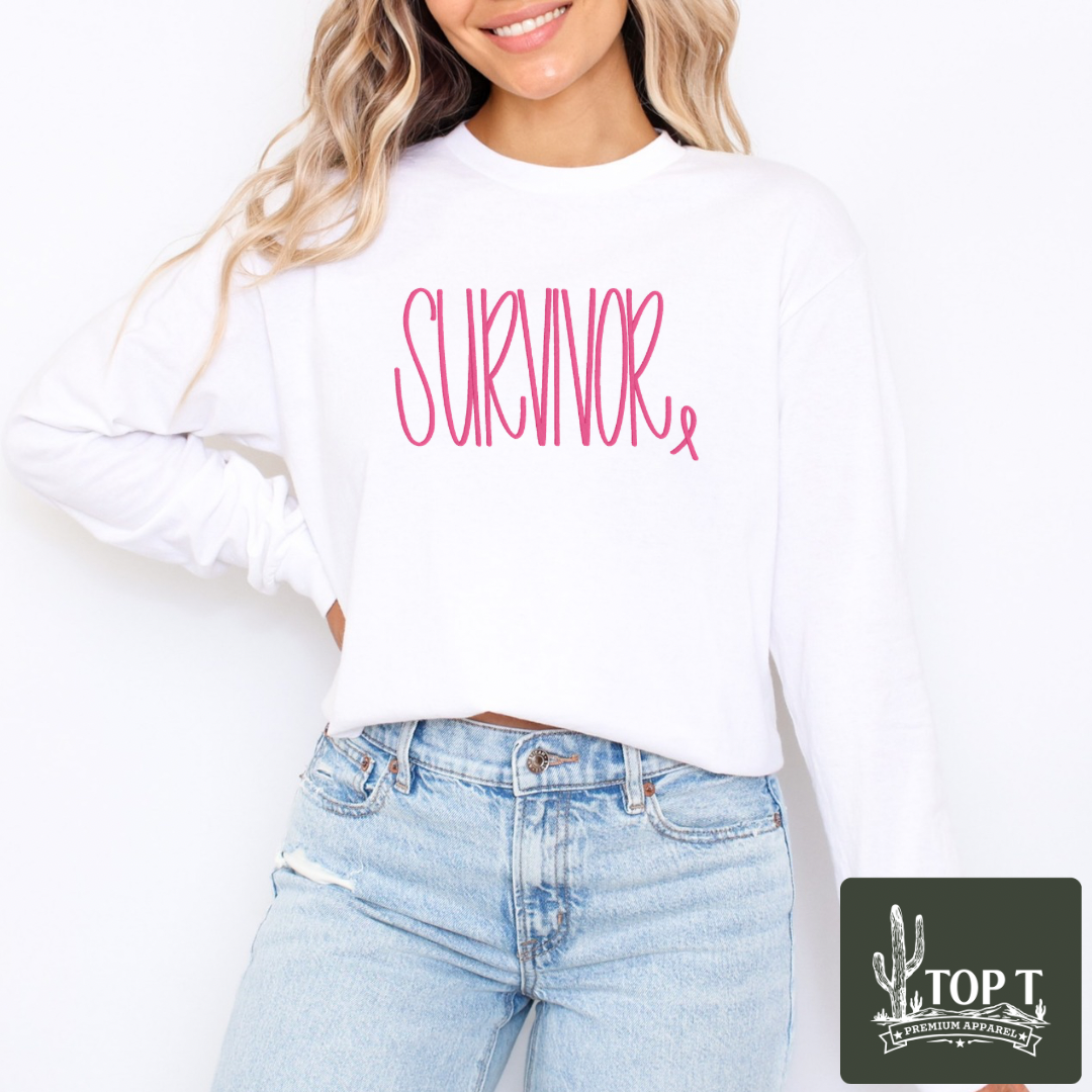 Survivor **Embroidered Crewneck**