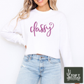 Classy **Embroidered Crewneck**