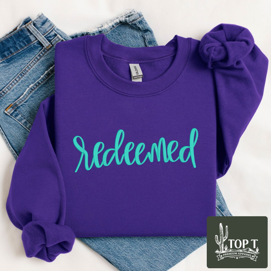 Redeemed **Embroidered Crewneck**