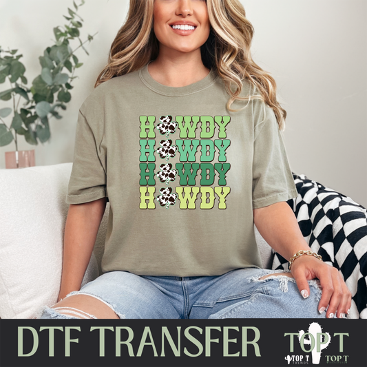 Howdy St. Patty I DTF Transfer I 2-5 Business Day TAT