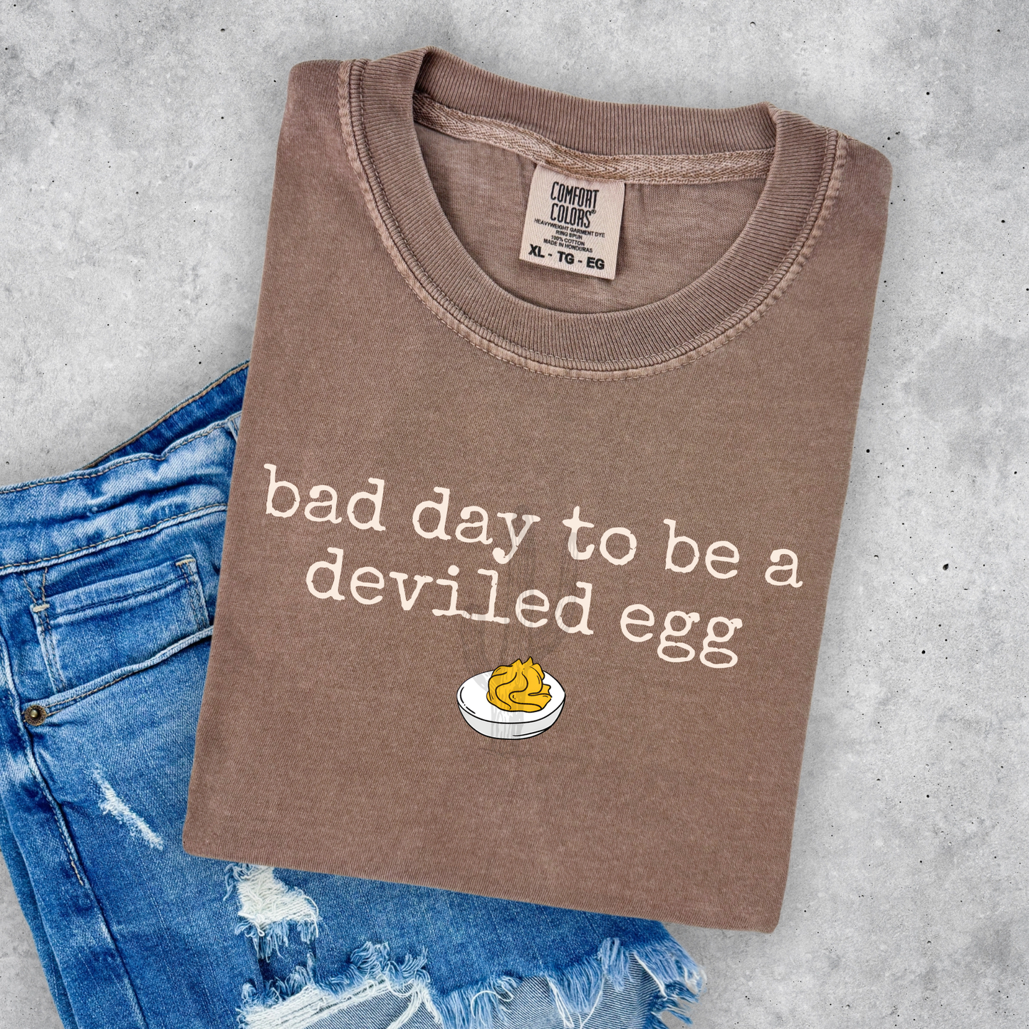 Bad Day to be a Deviled Egg **DTF Transfer**